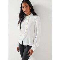 Jdy Frill Detail Blouse - White