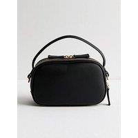 New Look Black Double Pocket Camera Crossbody Bag