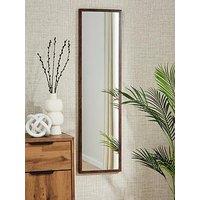 Everyday Tall Rectangular Mirror - Brown 125X33.5Cm