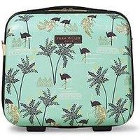 Sara Miller Ostrich Mint Vanity Case