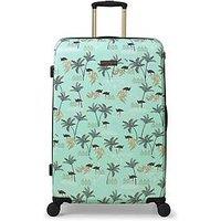 Sara Miller Ostrich Mint Large Suitcase