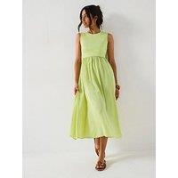 V By Very Sleeveless Woven Hem Dress
