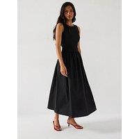 V By Very Rib Woven Skirt Dress