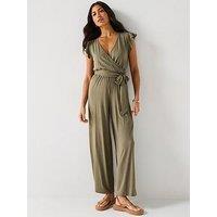 Everyday Wrap Wide Leg Jumpsuit