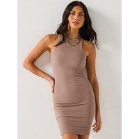 Everyday Mini Racer Rib Dress