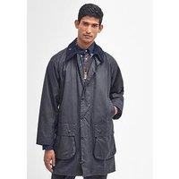 Barbour Border Wax Jacket - Navy