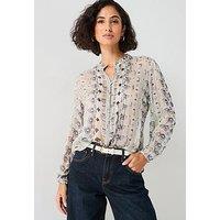 V By Very Georgette Printed Blouse - Print
