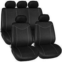 Streetwize Alabama Polyester 11-Piece Seat Cover Set With Zips In Grey