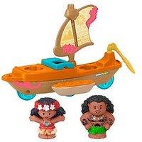 Disney Moana Moana & Maui'S Canoe, Fisher-Price Little People Toddler Toys
