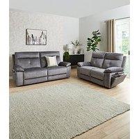 Very Home Ivana Fabric 3 + 2 Seater Power Recliner Sofa Set (Buy & Save!)