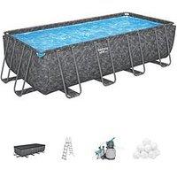 Bestway Apx 365 Rectangular Above Ground Pool Set (18Ft X 9Ft)