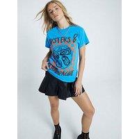 River Island Oysters And Champagne Tee - Medium Blue