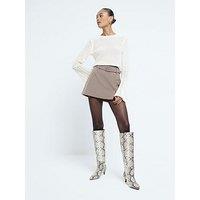 River Island Crochet Swing Top - Cream