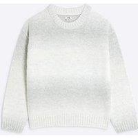River Island Older Boy Space Dye Jumper - Grey