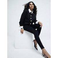 River Island Petite Molly Mid Rise Sculpt Skinny Jeans - Black