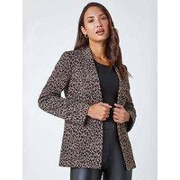Roman Animal Print Stretch Jacket - Multi