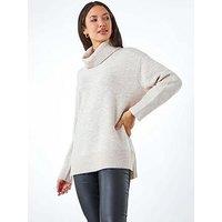 Roman Cosy Feel Turtleneck Jumper - Natural