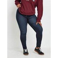 Yours Curve Dark Indigo Ava Jeans - Blue