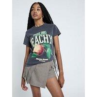 River Island Feeling Peachy Tee - Dark Grey