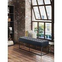 Lpd Home Boden Steel Grey Bench
