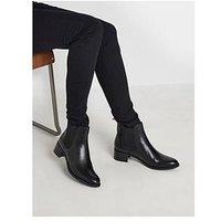 Long Tall Sally Chelsea Ankle Block Heel Boot - Grey