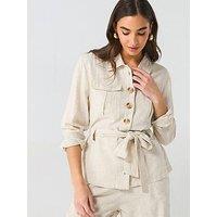 V By Very Utility Shirt Co-Ord - Cream