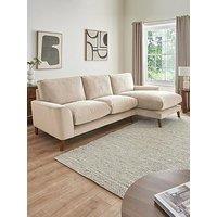 Very Home Astrid Velvet Rh 3 Seater Chaise