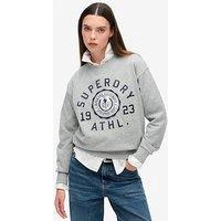 Superdry College Script Loose Sweatshirt - Grey