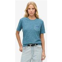 Superdry Essential Logo Overdyed T-Shirt - Blue