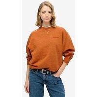 Superdry Essential Logo Overdyed Sweatshirt - Orange