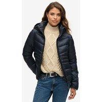 Superdry Hooded Fuji Quilted Padded Jacket - Navy