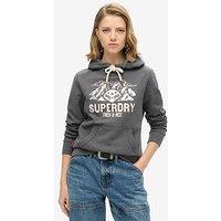 Superdry Lo-Fi Outdoor Graphic Hoodie - Grey