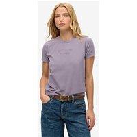 Superdry Sport Luxe Graphic Fitted T-Shirt - Purple