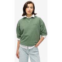 Superdry Essential Logo Overdyed Sweatshirt - Green