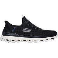 Skechers Glide- Step Slip-Ins Mesh Lace Up Trainers - Black