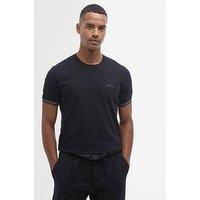 Barbour International Spencer Textured Tipped T-Shirt - Black