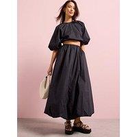 V By Very Cotton Puffball Midi Skirt Co-Ord