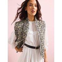 V By Very Reversible Paisley Printed Quilted Waistcoat - Multi