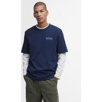 Barbour Thornley Relaxed Fit Graphic T-Shirt - Navy