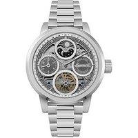 Ingersoll 1892 The Arc Automatic Mens Watch With Silver Skeleton Dial And Stainless Steel Bracelet