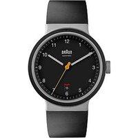 Braun Mens Prestige Quartz Automatic Watch With Black Rubber Strap - Bn0278Bkbkg