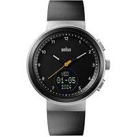 Braun Step Counter Watch With Silicon Black Strap