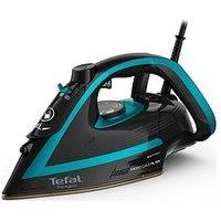 Tefal Puregliss Fv8066 Steam Iron, Black/Blue