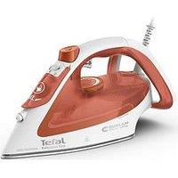 Tefal FV5782G0 Steam Iron Easygliss Eco Durilium Soleplate White & Terracotta