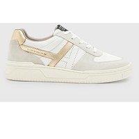 Allsaints Vix Suede Sneakers - White/Gold