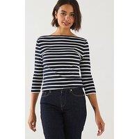 Tommy Hilfiger Slim Boat Neck Top - Blue