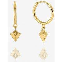 Rachel Jackson London Arrow Spike Huggie Hoop Earrings