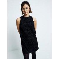 River Island Floral Embroidery Mini Dress - Black