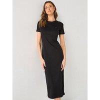 Calvin Klein T-Shirt Midi Dress - Black