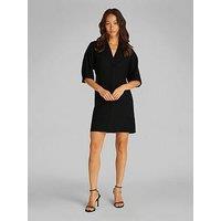Calvin Klein Linen Shirt Dress - Black